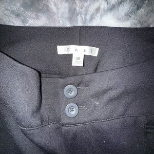 CAbi Black Tuxedo Trousers Size 16